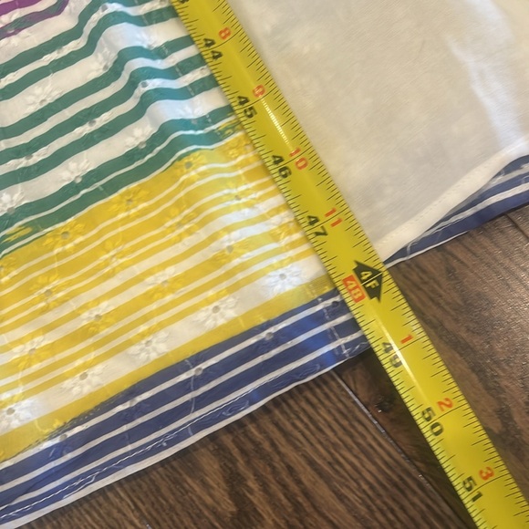 Vilagallo Eveline Midi Shirtdress Colorful Striped Button Front. lined - Picture 8 of 12